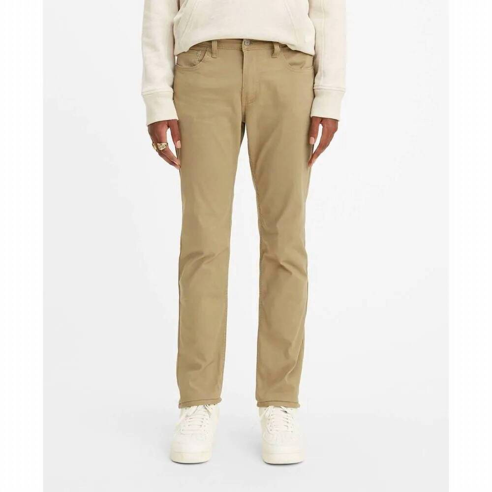 NEW LEVI'S 511 mid rise slim fit jeans in khaki